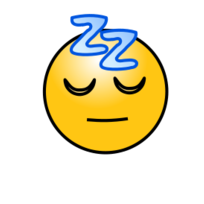 Emoticons: Sleeping face