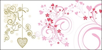 Eps Format, Including JPG Preview, Keyword: Heart Shaped Vector, Pattern, Love, Vector Material