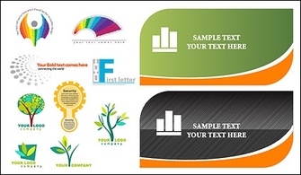 eps format, including jpg preview, keyword: Vector business cards, cards, logo, signs, trees, leaves, vector ...