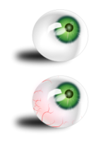 Eyeball green & bloodshot