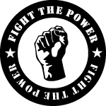 Fight The Power Sticker Vector