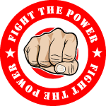 Fight The Power Vector Sticker
