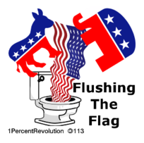Flag Being Flushed