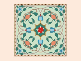 Floral Tile Vector
