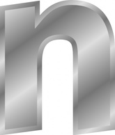 Font Silver Effect Letter Letters Alphabet