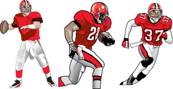 Football player free vector