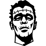 Frankenstein Face Free Vector