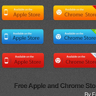 Free Apple and Chrome Store Button