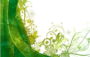 Free green vector summer background