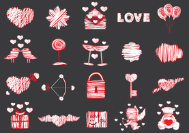 Free Love Vector Elements Pack