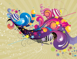 Free stock abstract circus illustration vector