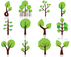 Free Vector Abstract Trees