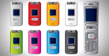 Free vector cell phones