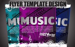 Free Vector Flyer Template Design