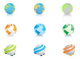 Free Vector Globes