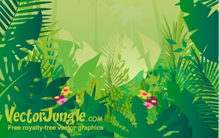 Free Vector Jungle Background