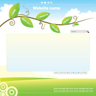 Free webpage vector template