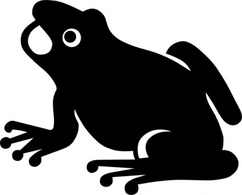 Frog Silhouette clip art