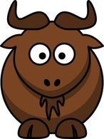 Gnu Cartoon Cow Free Funny Software Copyleft Chunky