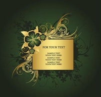 Golden frame for text