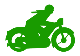 Green Motorbiker