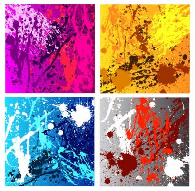 Grunge Splatter Colourful Backgrounds