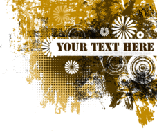 Grunge Text Banner free vector