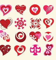 Hearts Sprout Vector
