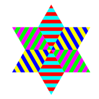 Hexagram Triangle Stripes