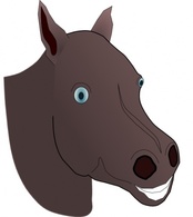 Horse Head clip art