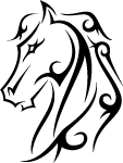 Horse Tattoo Clip Art
