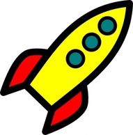 Icon Outline Cartoon Fly Free Rocket Ship Space Spaceship Pitr Rockets Sf