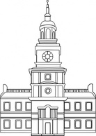 Independence Hall clip art
