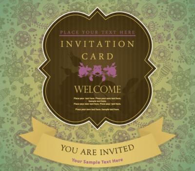 Invitation Card Vector