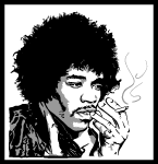 Jimmy Hendrix Vector Portrait
