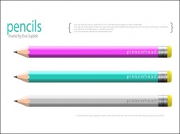 Just a simple pencil made in Adobe Illustrator CS4. If you find this vector graphic ...