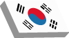 Korea 3d Vector Flag