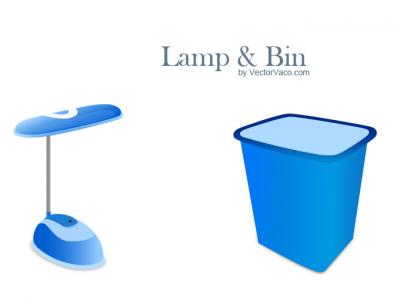 Lamp and Bin