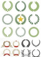 Laurel Wreaths pattern design