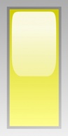 Led Rectangular V (yellow) clip art