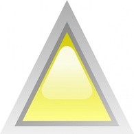 Led Triangular 1 (yellow) clip art