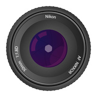 Lens Vector Nikon AF NIKKOR 50mm f/1.8D