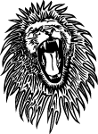 Lion Black White Vector Image