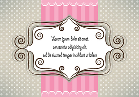 Lovely pink and gray card design