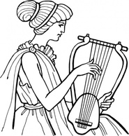 Lyre Musical Instrument clip art