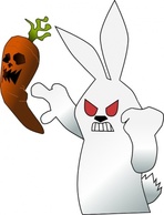 Mad Cartoon Bunny Pepper Rabbit Characters Hit Wabbit