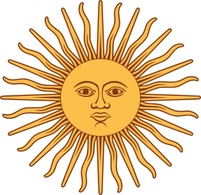 May Sun From Argentina Flag clip art