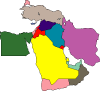 Middle East Vector Map