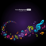 Musical abstract background