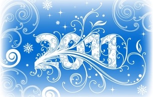New Year Banner 2011 Vector Adobe Illustrator Cs4 Ai Design Tutorial